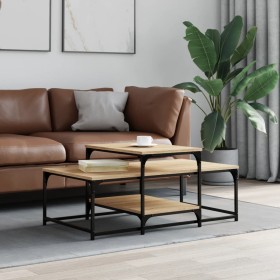 Sonoma oak engineered wood coffee table 102x60x45 cm by , Coffee table - Ref: Foro24-835315, Price: 45,24 €, Discount: %