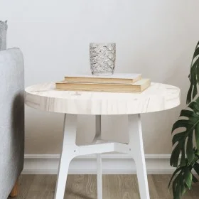 Tablero de mesa redondo madera maciza de pino blanco Ø40x3 cm de , Tableros para mesas - Ref: Foro24-833659, Precio: 27,12 €,...