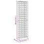 Weinregal für 95 Flaschen, schwarzes Schmiedeeisen, 54 x 18 x 200 cm von , Weinregale - Ref: Foro24-358368, Preis: 133,22 €, ...