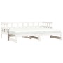 Sofá cama nido madera maciza de pino blanco 90x190 cm