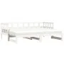Trundle sofa bed solid white pine wood 90x190 cm by , Beds and slatted bases - Ref: Foro24-836211, Price: 189,14 €, Discount: %