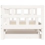 Sofá cama nido madera maciza de pino blanco 90x190 cm