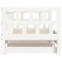 Trundle sofa bed solid white pine wood 90x190 cm by , Beds and slatted bases - Ref: Foro24-836211, Price: 189,14 €, Discount: %