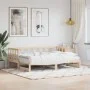 Trundle sofa bed solid pine wood 80x200 cm by , Beds and slatted bases - Ref: Foro24-836207, Price: 154,36 €, Discount: %