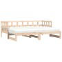 Ausziehbares Schlafsofa aus massivem Kiefernholz 80x200 cm von , Betten und Lattenroste - Ref: Foro24-836207, Preis: 156,73 €...
