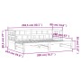 Ausziehbares Schlafsofa aus massivem Kiefernholz 80x200 cm von , Betten und Lattenroste - Ref: Foro24-836207, Preis: 156,73 €...