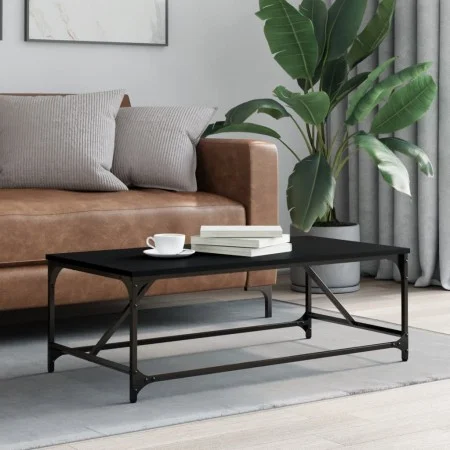 Mesa de centro de madera contrachapada negro 100x50x35 cm de , Mesas de centro - Ref: Foro24-835329, Precio: 38,38 €, Descuen...