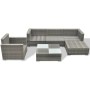 6-teiliges Gartenmöbel-Set und graue synthetische Rattankissen von vidaXL, Gartensets - Ref: Foro24-41879, Preis: 617,38 €, R...