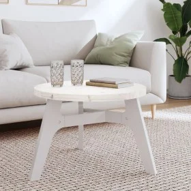 Runde Tischplatte aus massivem weißem Kiefernholz Ø60x3 cm von , Tischplatten - Ref: Foro24-833665, Preis: 43,16 €, Rabatt: %