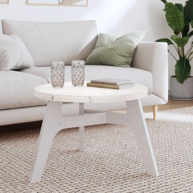 Runde Tischplatte aus massivem weißem Kiefernholz Ø60x3 cm von , Tischplatten - Ref: Foro24-833665, Preis: 43,33 €, Rabatt: %