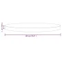 Runde Tischplatte aus massivem weißem Kiefernholz Ø60x3 cm von , Tischplatten - Ref: Foro24-833665, Preis: 43,16 €, Rabatt: %