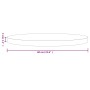 Runde Tischplatte aus massivem weißem Kiefernholz Ø60x3 cm von , Tischplatten - Ref: Foro24-833665, Preis: 43,33 €, Rabatt: %