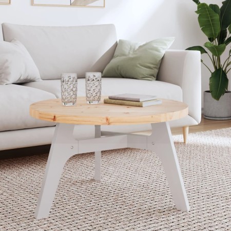 Runde Tischplatte aus massivem Kiefernholz Ø70x3 cm von , Tischplatten - Ref: Foro24-833667, Preis: 66,47 €, Rabatt: %