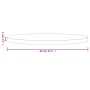 Runde Tischplatte aus massivem weißem Kiefernholz Ø80x3 cm von , Tischplatten - Ref: Foro24-833671, Preis: 88,54 €, Rabatt: %