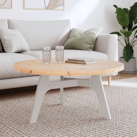 Runde Tischplatte aus massivem Kiefernholz Ø90x3 cm von , Tischplatten - Ref: Foro24-833673, Preis: 106,86 €, Rabatt: %