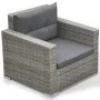 6-teiliges Gartenmöbel-Set und graue synthetische Rattankissen von vidaXL, Gartensets - Ref: Foro24-41879, Preis: 682,34 €, R...