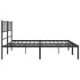 Estructura de cama con cabecero metal negro 180x200 cm de , Camas y somieres - Ref: Foro24-372183, Precio: 104,98 €, Descuent...