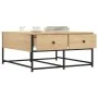 Mesa de centro madera de ingeniería roble Sonoma 80x80x40 cm de , Mesas de centro - Ref: Foro24-835355, Precio: 50,69 €, Desc...