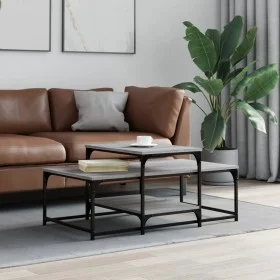 Sonoma gray engineered wood coffee table 102x60x45 cm by , Coffee table - Ref: Foro24-835317, Price: 50,94 €, Discount: %