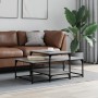 Sonoma gray engineered wood coffee table 102x60x45 cm by , Coffee table - Ref: Foro24-835317, Price: 51,46 €, Discount: %