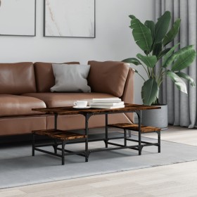 Smoked oak plywood coffee table 100x50.5x40cm by , Coffee table - Ref: Foro24-835376, Price: 36,98 €, Discount: %