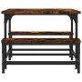 Smoked oak plywood coffee table 100x50.5x40cm by , Coffee table - Ref: Foro24-835376, Price: 36,92 €, Discount: %