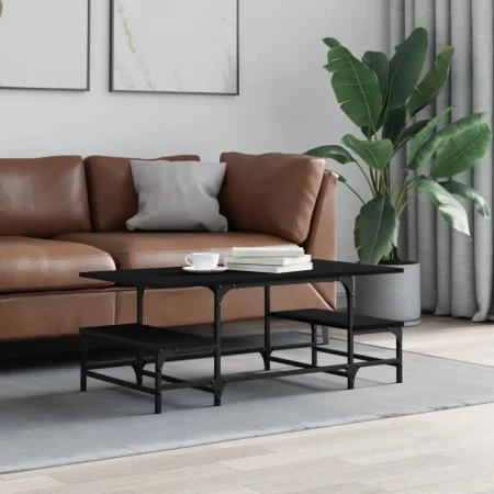 Couchtisch aus schwarzem Sperrholz, 100 x 50,5 x 40 cm von , Couchtisch - Ref: Foro24-835374, Preis: 37,55 €, Rabatt: %