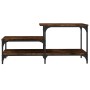 Smoked oak engineered wood coffee table 100x50.5x45cm by , Coffee table - Ref: Foro24-835381, Price: 50,37 €, Discount: %