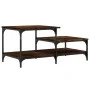 Smoked oak engineered wood coffee table 100x50.5x45cm by , Coffee table - Ref: Foro24-835381, Price: 42,62 €, Discount: %