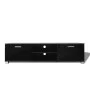 Hochglanzschwarzer TV-Schrank 140x40,5x35 cm von vidaXL, TV-Möbel - Ref: Foro24-243044, Preis: 119,92 €, Rabatt: %