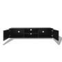 Hochglanzschwarzer TV-Schrank 140x40,5x35 cm von vidaXL, TV-Möbel - Ref: Foro24-243044, Preis: 131,72 €, Rabatt: %