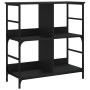 Schwarzes Holzwerkstoffregal 78,5 x 33 x 82 cm von , Bücherregale und Regale - Ref: Foro24-835244, Preis: 52,59 €, Rabatt: %