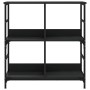 Schwarzes Holzwerkstoffregal 78,5 x 33 x 82 cm von , Bücherregale und Regale - Ref: Foro24-835244, Preis: 52,59 €, Rabatt: %