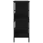 Black engineered wood shelf 78.5x33x82 cm by , Bookcases and shelves - Ref: Foro24-835244, Price: 52,04 €, Discount: %