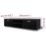 Hochglanzschwarzer TV-Schrank 140x40,5x35 cm von vidaXL, TV-Möbel - Ref: Foro24-243044, Preis: 131,72 €, Rabatt: %