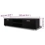 Hochglanzschwarzer TV-Schrank 140x40,5x35 cm von vidaXL, TV-Möbel - Ref: Foro24-243044, Preis: 119,92 €, Rabatt: %