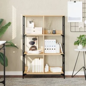 Sonoma oak engineered wood shelf 78.5x33x117.5 cm by , Bookcases and shelves - Ref: Foro24-835250, Price: 63,63 €, Discount: %