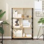 Estantería de madera ingeniería roble Sonoma 78,5x33x117,5 cm de , Librerías y estanterías - Ref: Foro24-835250, Precio: 64,34 €
