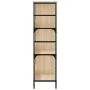 Estantería de madera ingeniería roble Sonoma 78,5x33x117,5 cm de , Librerías y estanterías - Ref: Foro24-835250, Precio: 63,6...