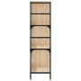 Estantería de madera ingeniería roble Sonoma 78,5x33x117,5 cm de , Librerías y estanterías - Ref: Foro24-835250, Precio: 64,34 €
