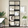 Schwarzes Holzwerkstoffregal 78,5 x 33 x 188,5 cm von , Bücherregale und Regale - Ref: Foro24-835259, Preis: 99,22 €, Rabatt: %