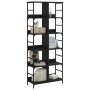 Schwarzes Holzwerkstoffregal 78,5 x 33 x 188,5 cm von , Bücherregale und Regale - Ref: Foro24-835259, Preis: 99,22 €, Rabatt: %