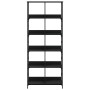 Schwarzes Holzwerkstoffregal 78,5 x 33 x 188,5 cm von , Bücherregale und Regale - Ref: Foro24-835259, Preis: 99,22 €, Rabatt: %