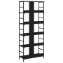 Schwarzes Holzwerkstoffregal 78,5 x 33 x 188,5 cm von , Bücherregale und Regale - Ref: Foro24-835259, Preis: 99,22 €, Rabatt: %