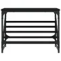 Schwarzer Schuhschrank aus Holzwerkstoff, 60 x 30 x 45 cm von , Schuhregale und Schuhorganisatoren - Ref: Foro24-833413, Prei...