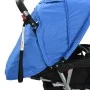 Blau-schwarzer Tandem-Kinderwagen aus Stahl für 2 Kinder von vidaXL, Kinderwagen - Ref: Foro24-10112, Preis: 207,20 €, Rabatt: %