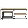 Stackable coffee tables 2 pieces engineered wood Sonoma oak by , Coffee table - Ref: Foro24-835395, Price: 55,35 €, Discount: %