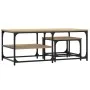 Stapelbare Couchtische 2 Stück aus Holzwerkstoff Sonoma-Eiche von , Couchtisch - Ref: Foro24-835395, Preis: 55,35 €, Rabatt: %