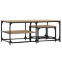 Stapelbare Couchtische 2 Stück aus Holzwerkstoff Sonoma-Eiche von , Couchtisch - Ref: Foro24-835395, Preis: 55,89 €, Rabatt: %
