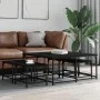 Stackable coffee tables 5 pieces black engineered wood by , Coffee table - Ref: Foro24-835334, Price: 80,74 €, Discount: %